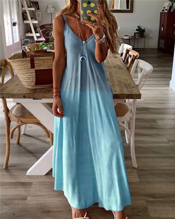 Bohemian Solid Fashion Sleeveless Maxi Dresses
