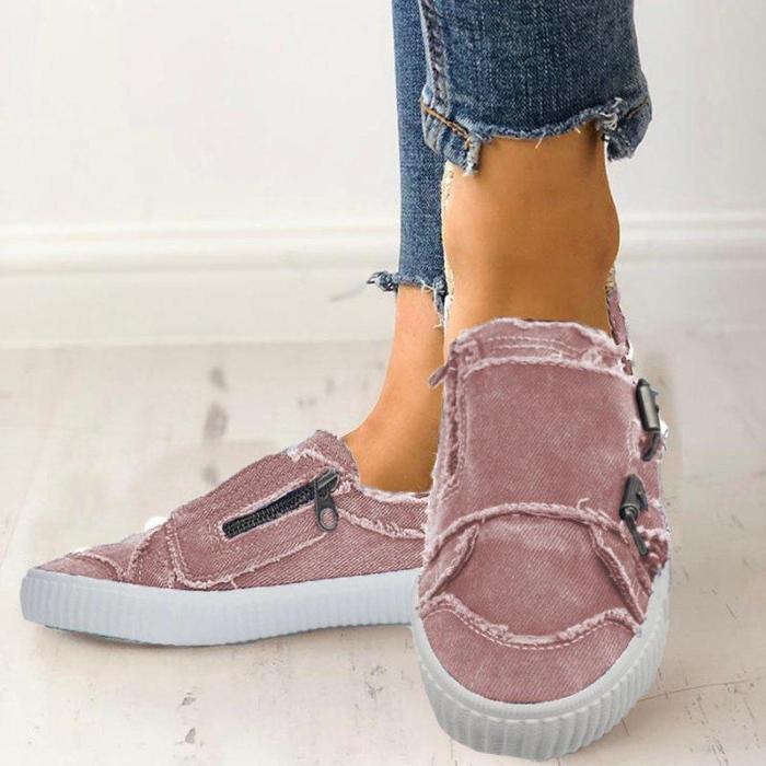 Waterproof Casual Fabric Sneakers
