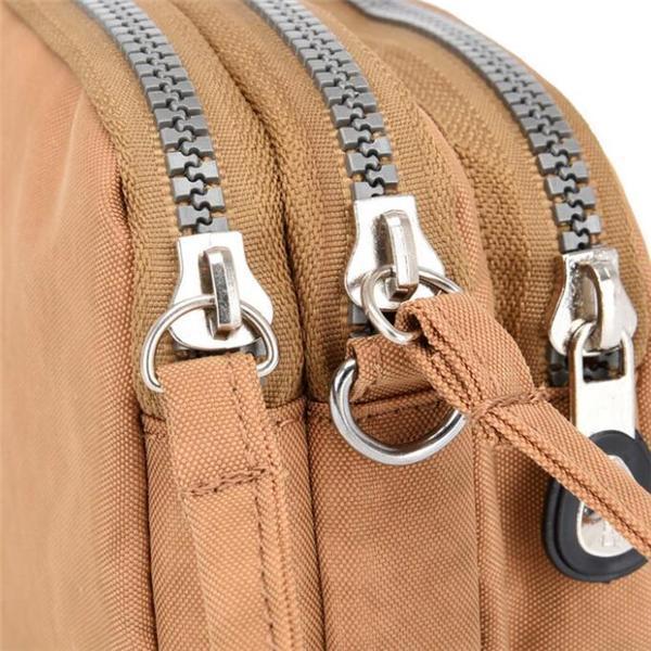 Daily Nylon Solid Waterproof Zipper Crossbody Bags