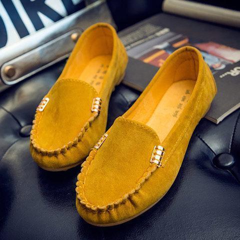 Flat Portable Soft Loafers For Women