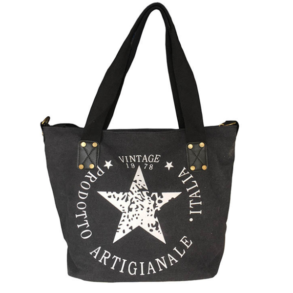 Pentagram Casual Canvas Large Capacity Shoulder Bag  Handbag