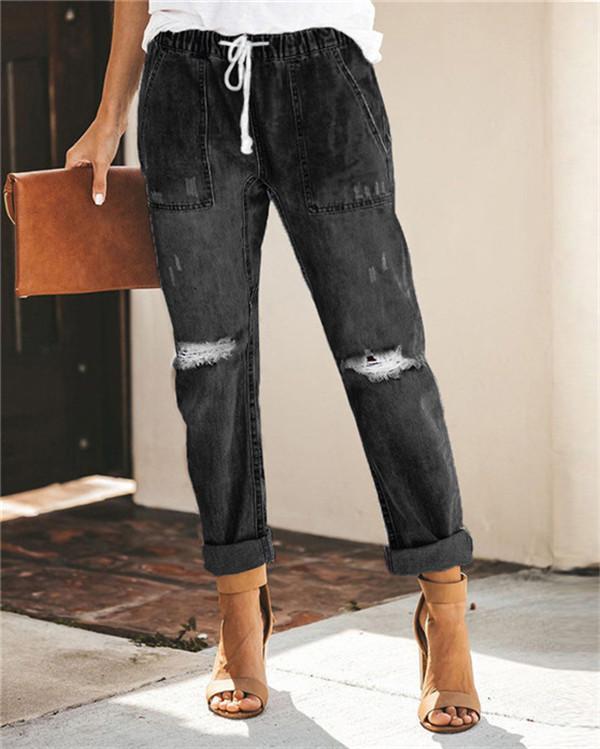 Women's Classic Urban Fashion Denim Bottoms Jeans Skinny Pants