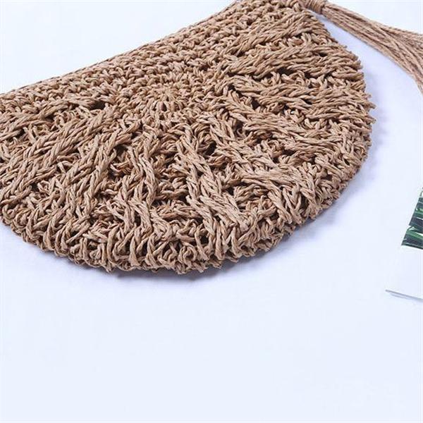 Summer Travel Vacation Cute Fringe Woven Bag