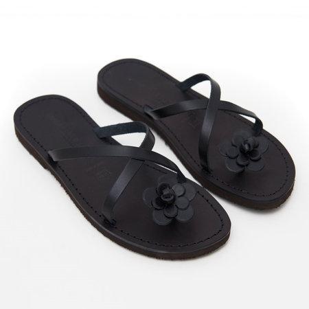 Women PU Slippers Casual Flower Flip Flops Shoes