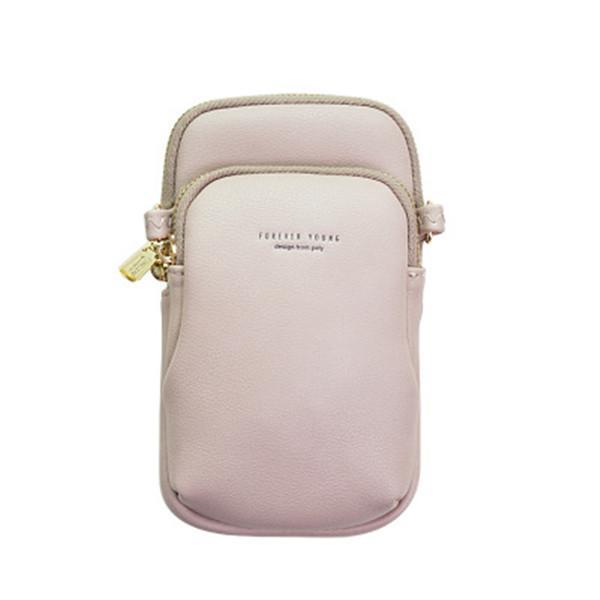 Women Casual Crossbody Bag Solid Phone Bag