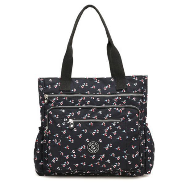 Multi Pockets Large Capacity Waterproof Nylon Handbag Shoulder Bag