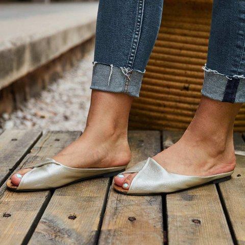 Casual Flat Heel Daily Slippers Sandals