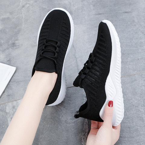 Womens Athletic Sneakers Slip On Chic Shoes