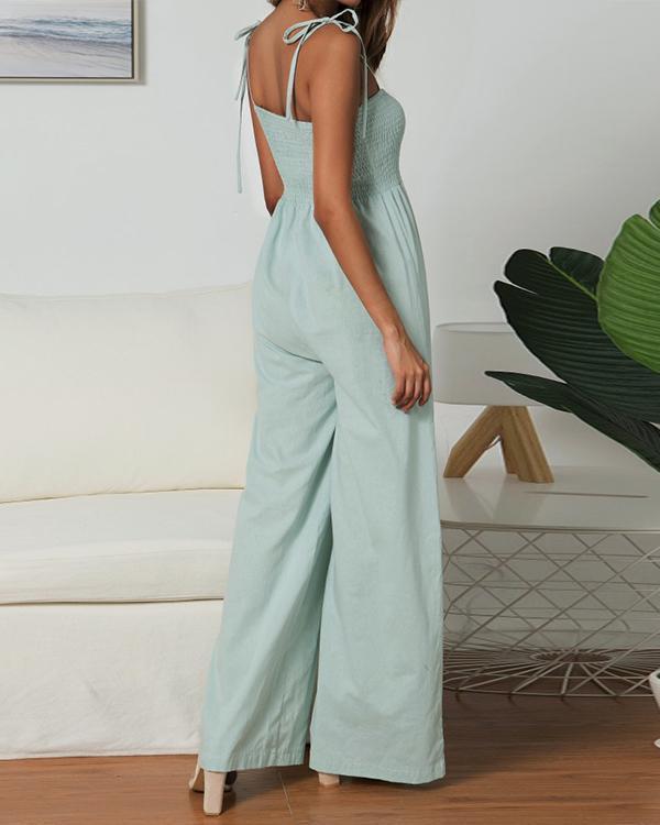 Solid Color Sexy Jumpsuits