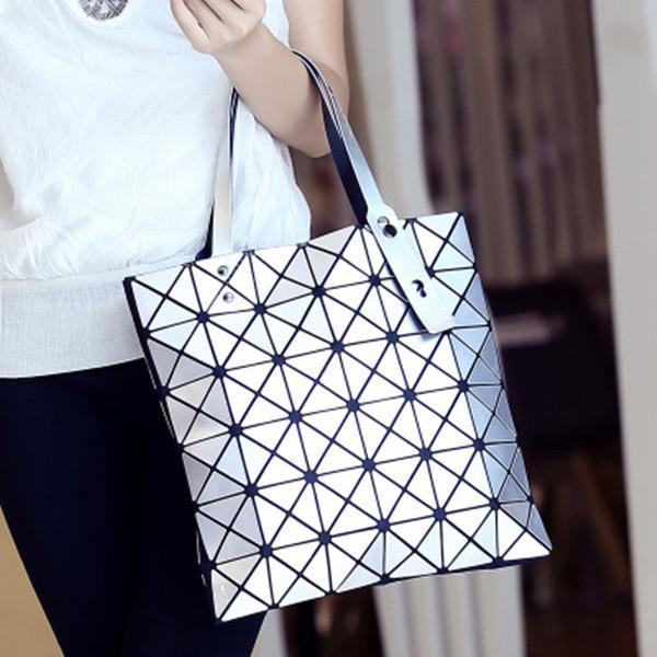 Women Diamond Pattern Handbag Causal Shoulder Bag