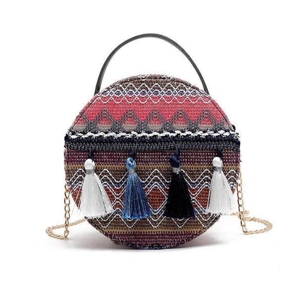 bohemian tassel bag