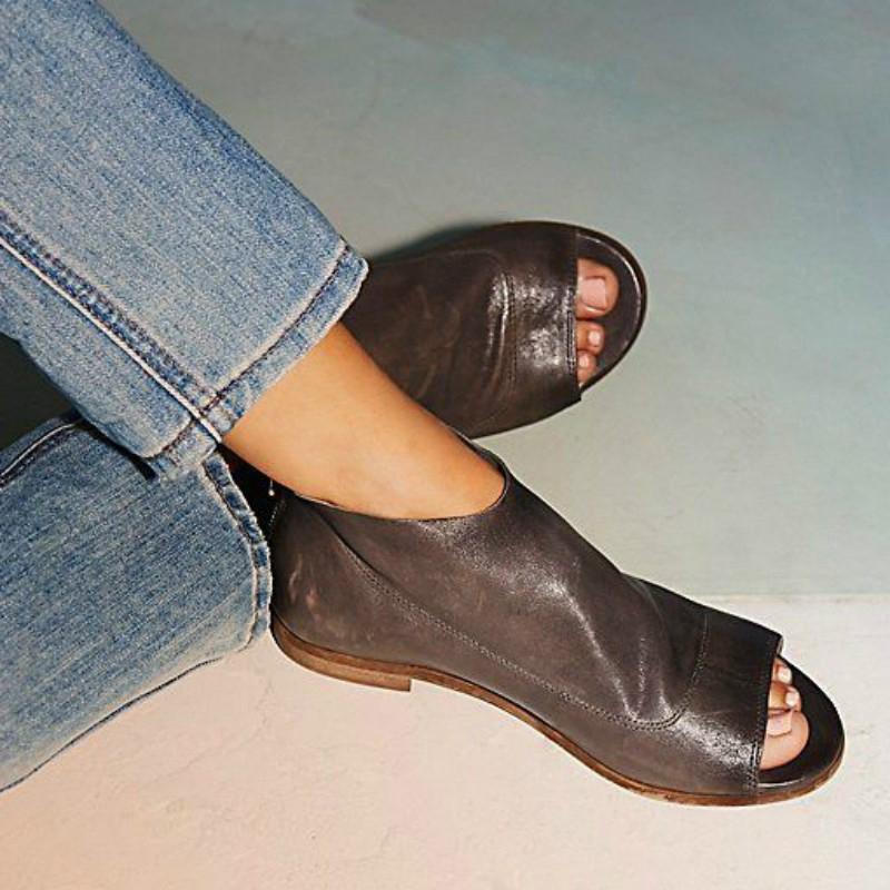 comfort peep toe sandals