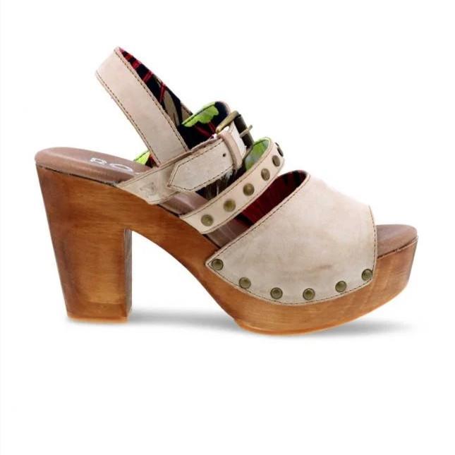 Pi Clue Heel Buckle Sandals