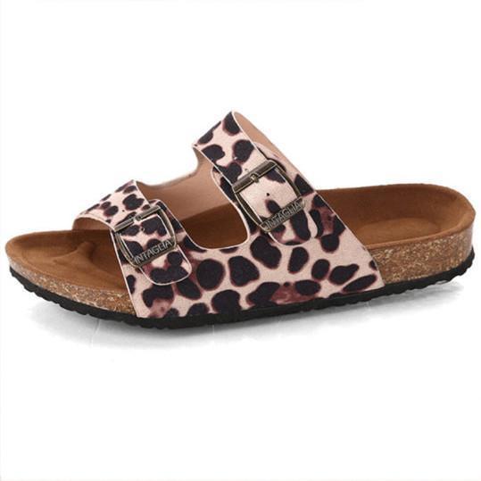 Leopard fashion casual sandals
