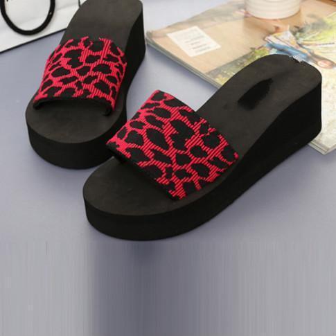 2020 Women Summer Casual Leopard print Beach Sandals