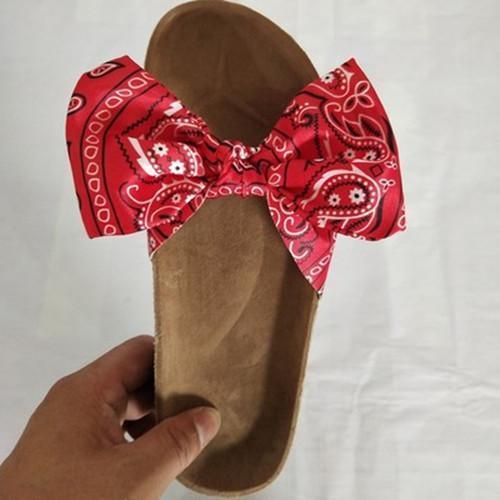 Bow Flat Heel Slippers