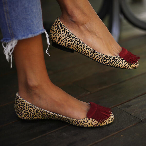 US$ 39.99 - Women PU Flat Heel Flat Shoes with Tassel Shoes - www.lokeeda.com