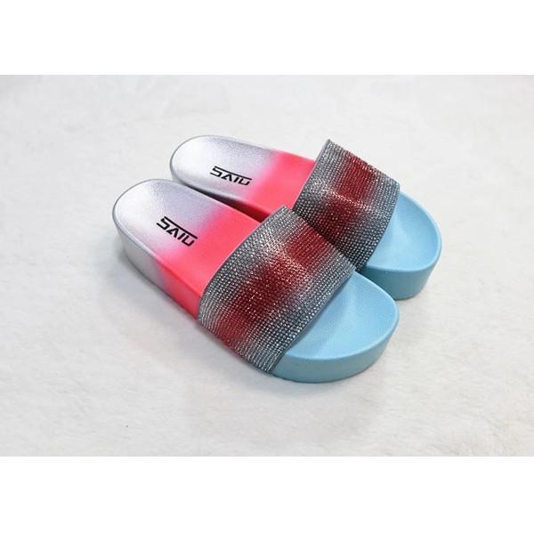 Shining Rainbow Muti Colors Outdoor PCU Thick Sole Slippers