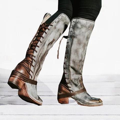 womens vintage lace up boots