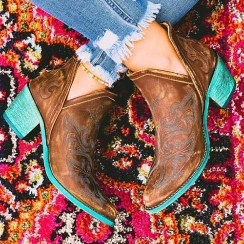 Vintage Embroidered Dream Boots