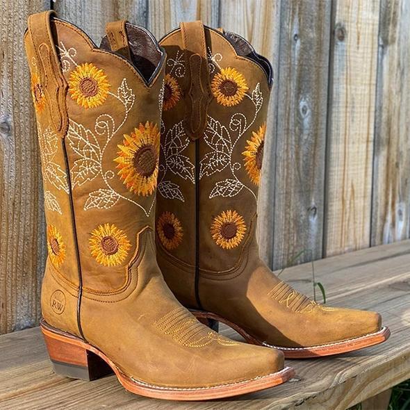 twisted x shoes with sunflowers
