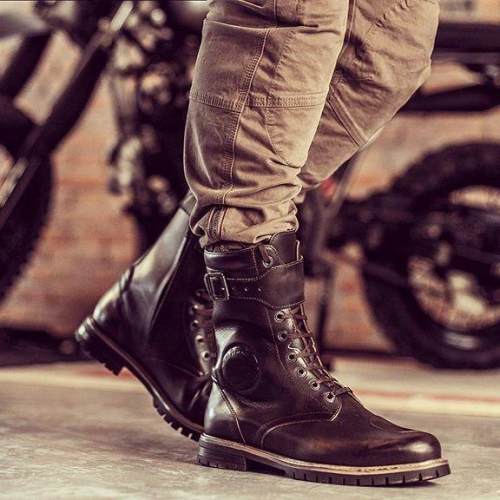 Men's Retro Motorcycle Boots