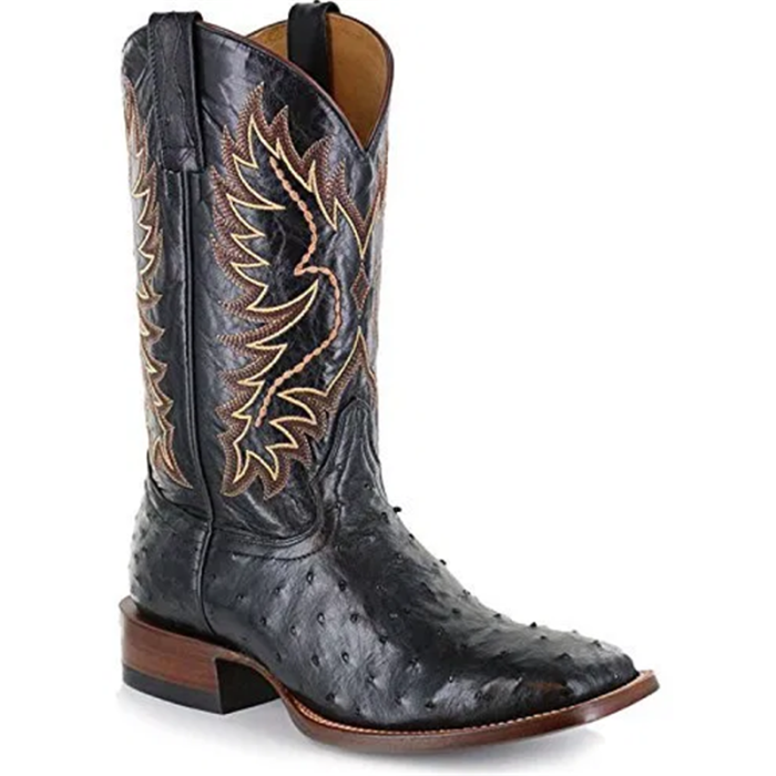 Men's Full Quill Ostrich Exotic Boots