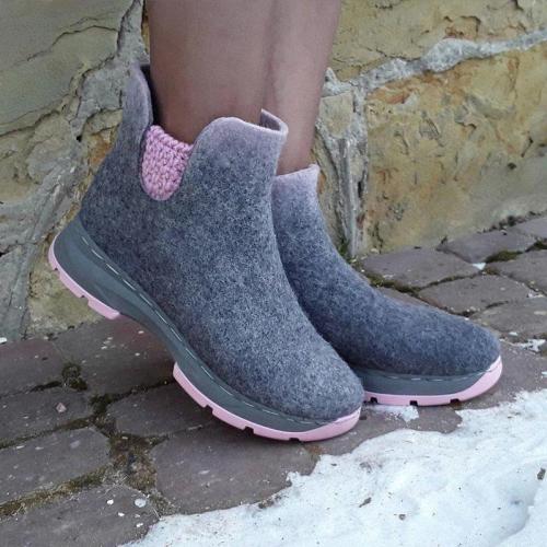 Women Winter Daily Slip-on Ankle Boots
