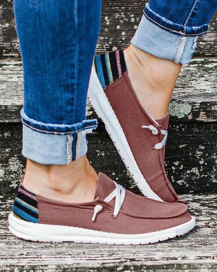Women Lace-up Daily Flats Casual Loafers