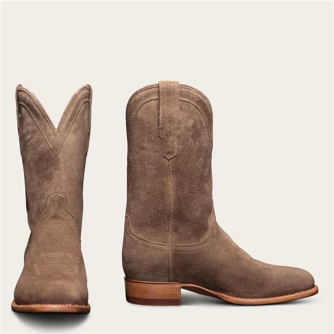 square toe suede boots