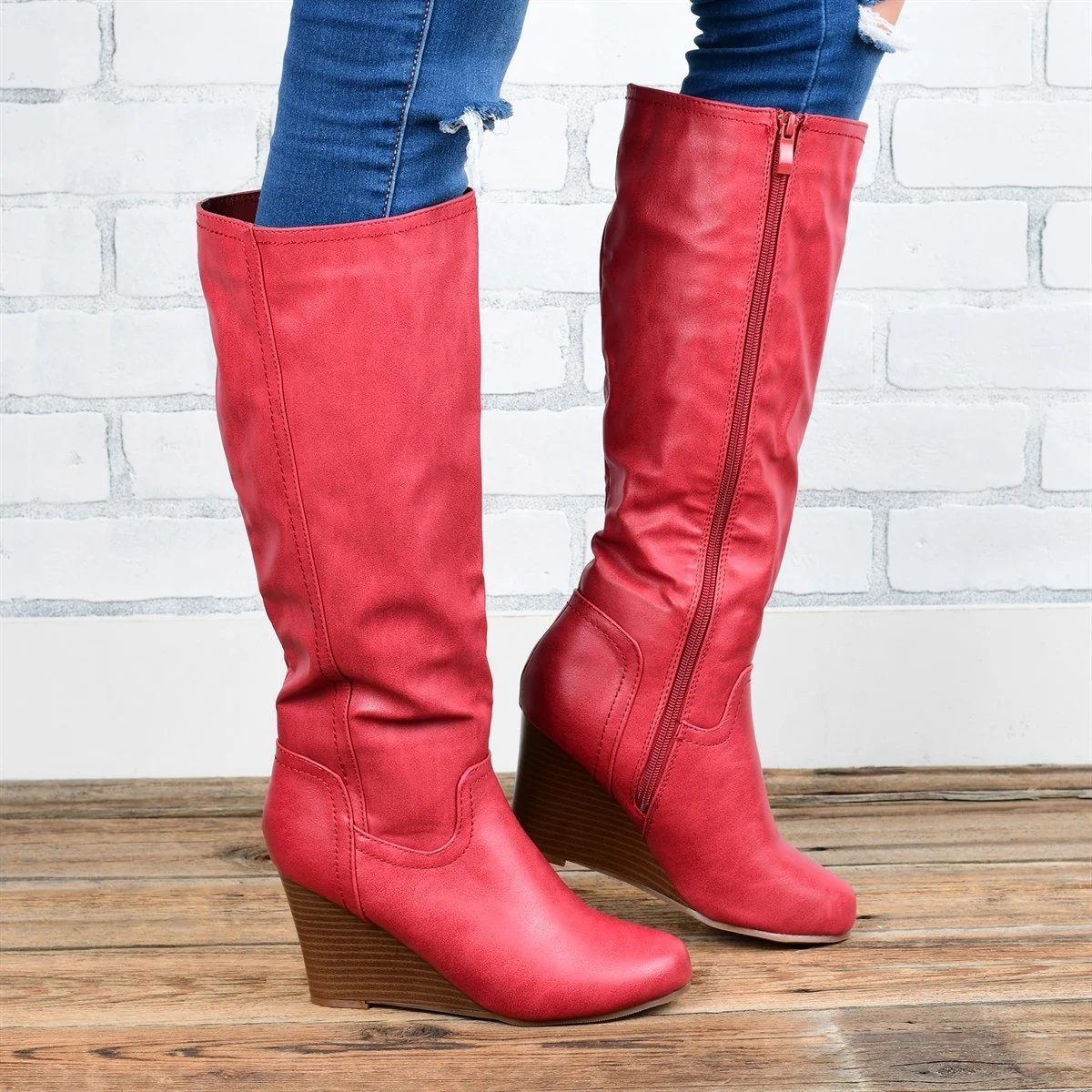wedge wide calf boots wedge wide calf boots