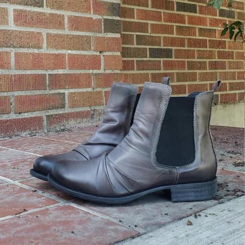 Leather Seaside Low Heel Boots