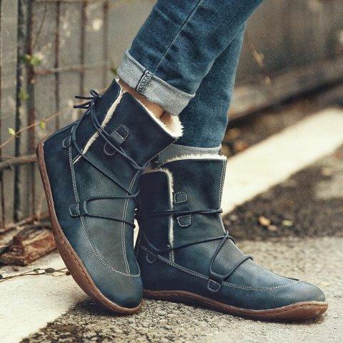 men's flat heel boots