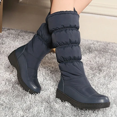 Winter Warm Wild Round Head Flats Boots