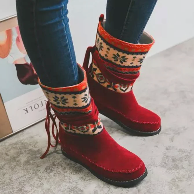>>Christmas Gift |Wedge Heel Daily Leather Boots