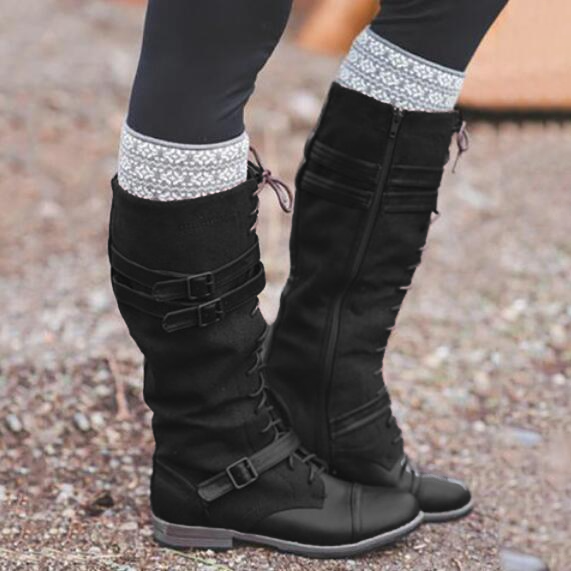 Woman Fashion Boots Mid Calf Casual Boots