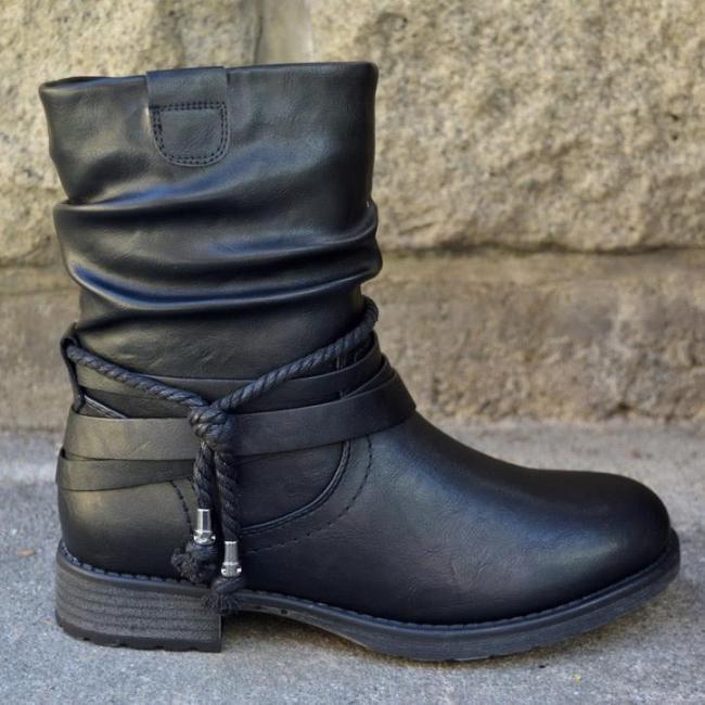 US$ 49.99 - Women's Comfortable Low Heel Ankle Boots - www.lokeeda.com