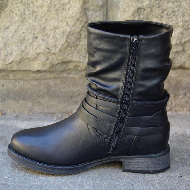 comfortable low heel ankle boots