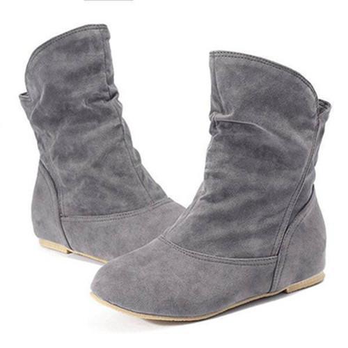 men's flat heel boots