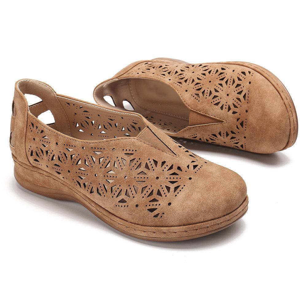 elastic band round toe flat heel men's sneakers