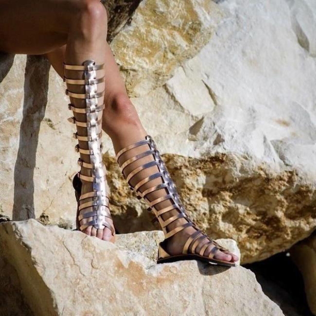 Women Open Toe Roman Sandals
