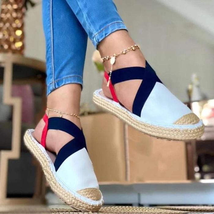 Women‘s Fashion Canvas Woven Sole Casual Shoes