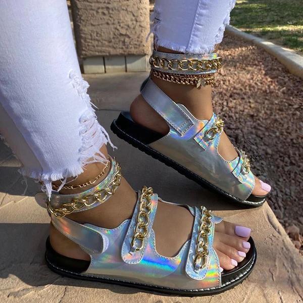 Cool Metal Chain Daily Sandals