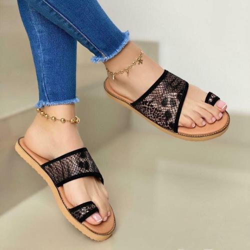 Women's Comfy Soft Sole Toe Loop Sandals Slippers