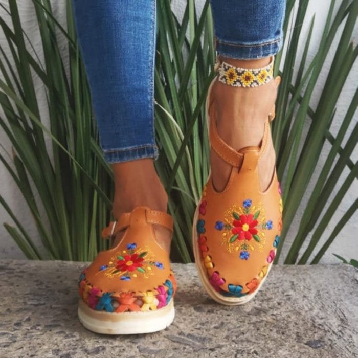 Women's Floral Handmade Sandals
