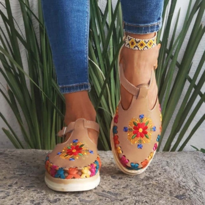 Women's Floral Handmade Sandals