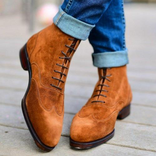 Suede Casual Solid Color Boots