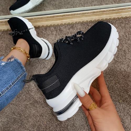 Women Casual Fashion Synthetic Animal Print Lace-up Sneakers