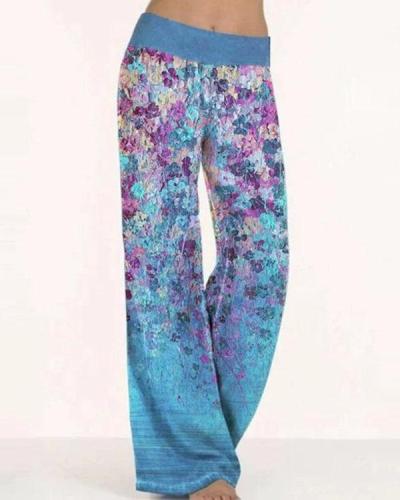 Casual Loose Low Waist Polyester Pants