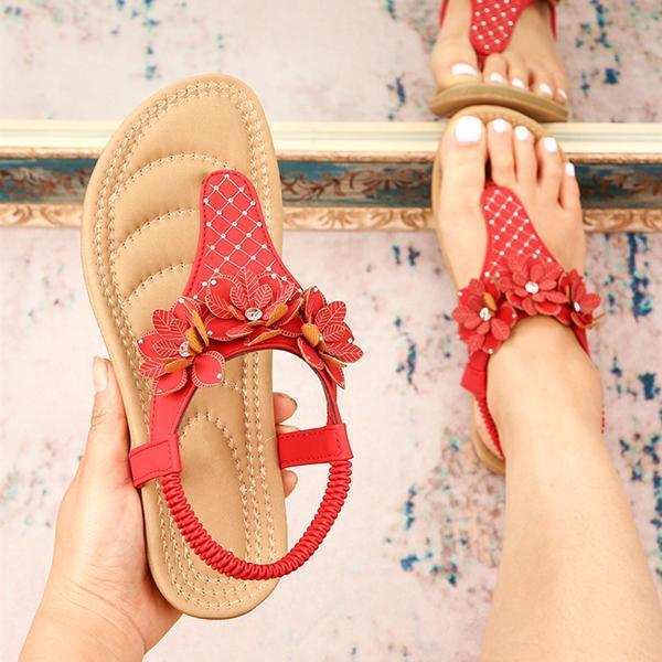 Women's Fashion Three-Dimensional Flower Flip-Flop Sandals